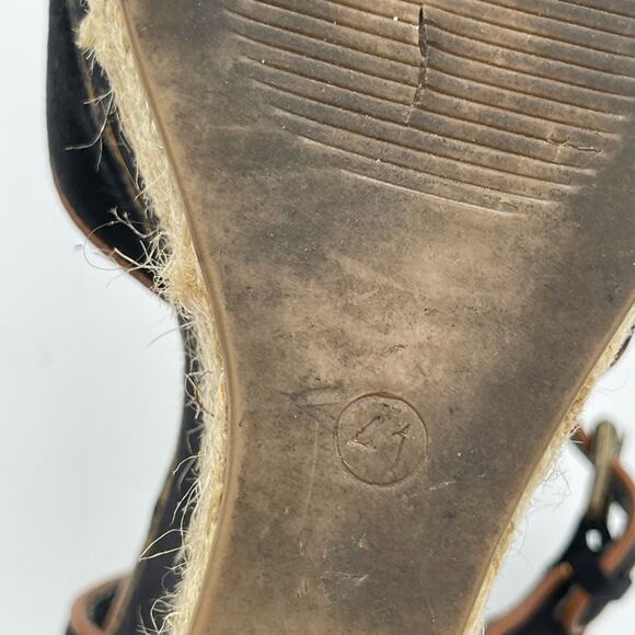 MARYPAZ WOMAN black & brown wedges espadrilles size 10 - Picture 7 of 10